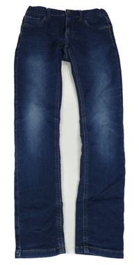 Tmavomodré skinny teplákové rifle name it.