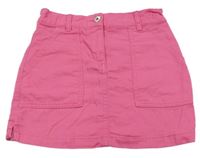 Tmavoružová rifľová sukňa F&F