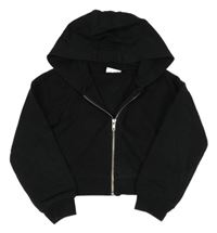 Čierna prepínaci crop mikina s kapucňou Matalan