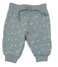 Olivovošedé tepláky so srdiečkami PRIMARK