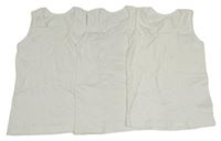 3x bílé tílko Primark