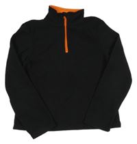 Čierna fleecová mikina Alive