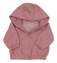 Starorůžová propínací mikina s kapucí Primark
