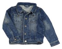 Modrá tepláková riflová bunda Papagino