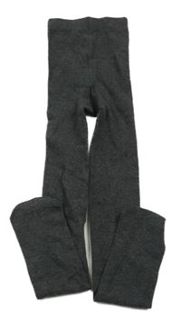 Antracitové melírované punčocháče Tu