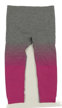 Sivo-fuchsiové spodné funkčné legíny Lupilu