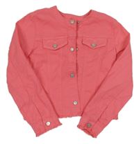 Ružová rifľová crop bunda Mayoral