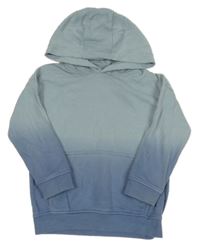 Modrá ombré mikina s kapucňou F&F