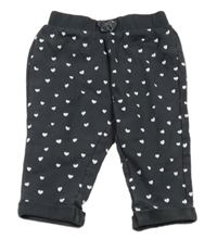 Antracitové tepláky se srdíčky C&A