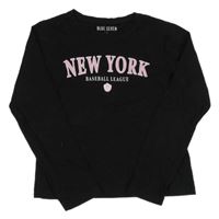 Čierne tričko s nápisom Blue Seven