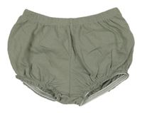 Zelenošedé bavlnené kraťasy H&M