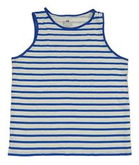 Bielo-modré pruhované tielko H&M