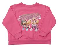 Tmavoružová mikina so Skye a Liberty - Paw Patrol Nickelodeon