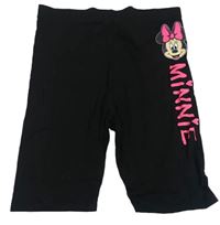 Čierne elastické kraťasy s Minnie George