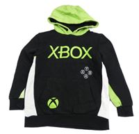 Čierno-zelená mikina s X-box a kapucňou George
