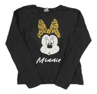 Tmavošedé triko s Minnie Disney