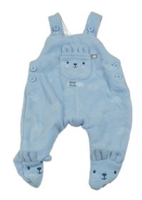 Světlemodré fleecové dupačky s ňufáčikom  George