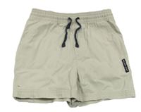 Světlešedé plátěné kraťasy George