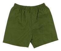 Tmavozelené lehké kraťasy shein