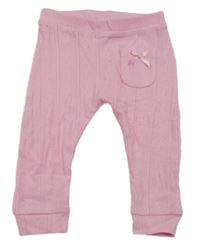 Ružové perforované ľahké tepláky