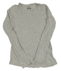 Sivé melírované tričko Y.F.K.