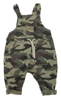 Army laclové lněné kalhoty s kapsou Next