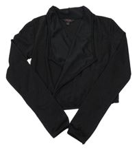 Čierny ľahký crop cardigan