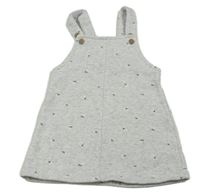 Sivé kvetované na traké teplákové šaty F&F