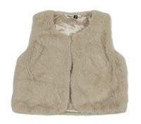 Béžová kožušinová podšitá vesta Pep&Co