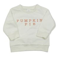 Biela mikina s nápisom