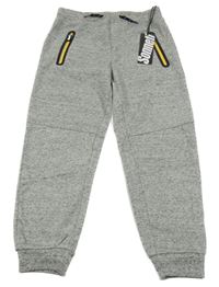 Nové - Šedé melírované tepláky Sonetti 