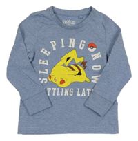 Světlemodré pyžamové triko s Pikachuem C&A