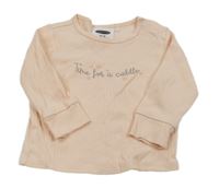 Svetloružové rebrované tričko s nápisom Lily & Dan