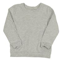 Svetlosivá melírovaná mikina