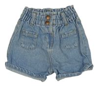 Světlemodré riflové kraťasy Kiabi 