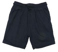 Tmavomodré teplákové kraťasy Next