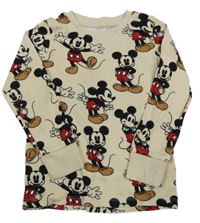 Béžové tričko s Mickeym Next