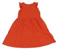 Červeno-biele bodkovaná é šaty H&M