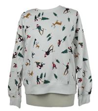 Dámská bílá mikina se zimním motivem Esmara 