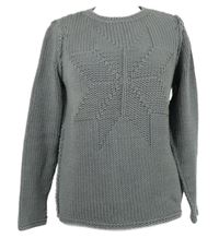 Dámský šedý vzorovaný svetr Oui 