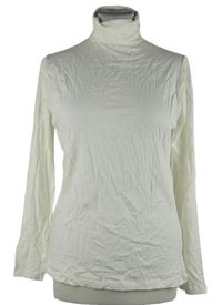 Dámske smotanové tričko s rolákom TU