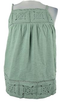 Dámský světlekhaki madeirový top Matalan 