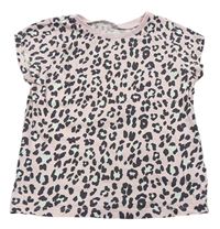 Ružové tričko s leopardím vzorom George