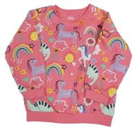 Ružová mikina s obrázkami F&F