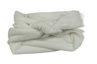 Biela plyšová čelenka