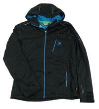 Čierna softshellová bunda s kapucňou zn. Rossi