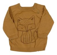 Svetlohnedý sveter s líškou F&F