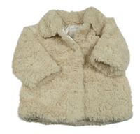 Béžový kožešinový zateplený kabát Matalan