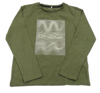 Khaki triko s potiskem Name it
