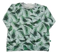 Svetlomodrá mikina s pírky